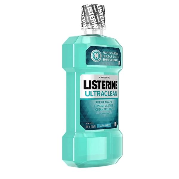 Listerine Ultraclean Oral Care Antiseptic Mouthwash, Cool Mint - 250 ml