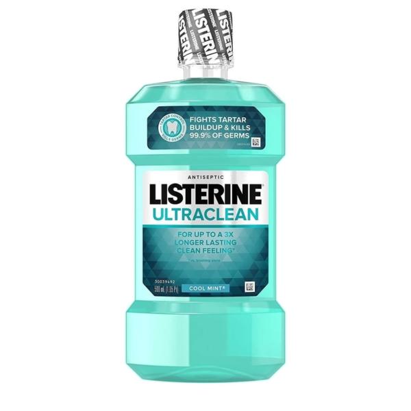 Listerine Ultraclean Oral Care Antiseptic Mouthwash, Cool Mint - 250 ml