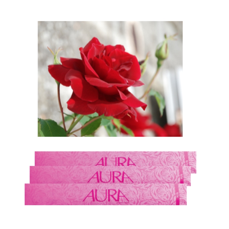 Aura Incense Sticks - Rose (L)