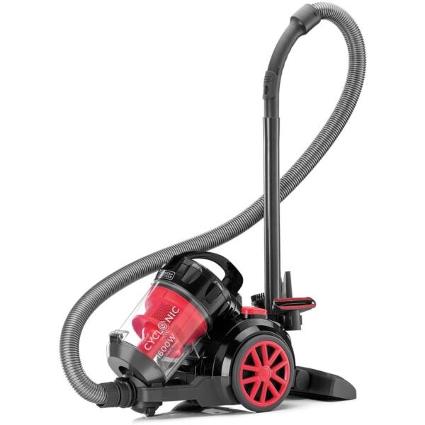 Black & Decker 1600W Bagless Cyclonic Canister Vacuum Cleaner - VM1680-B5