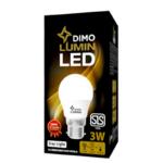 Dimo Lumin LED A3 Bulb B22 3W Day Light – Pin Type