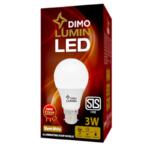Dimo Lumin LED A3 Bulb E27 3W Warm White – Screw Type