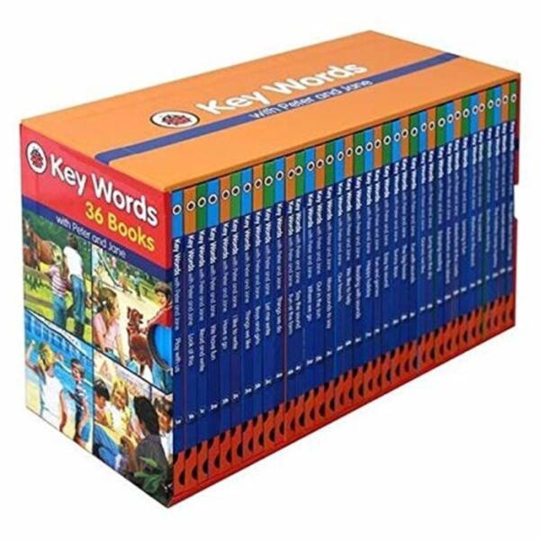 Ladybird Key Words Collection x36 with Peter and Jane