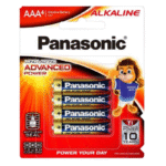 Panasonic Alkaline AAA Battery 4 PCS – LR03T/4B