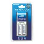 Panasonic Eneloop (BQ-CC50) Basic Charger 10h + 2 AA Rechargeable Batteries – K-KJ50MCC20T