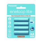Panasonic Eneloop Lite AA Rechargeable Battery 4 PCS (1000mAh) – BK-3LCCE/4BT