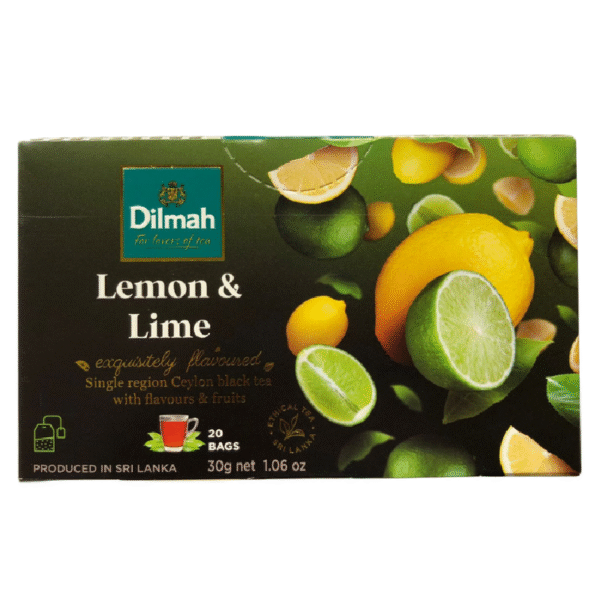 Dilmah Lemon and Lime Flavoured Black Tea - 20 Tea Bags