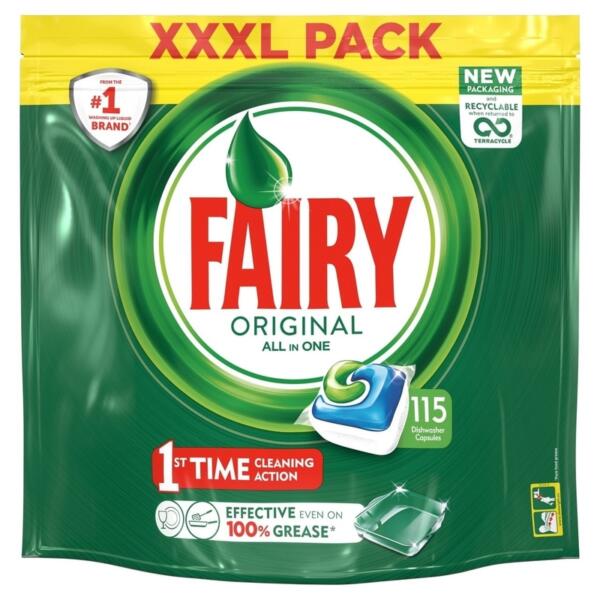 Fairy Original All In One Dishwasher Tablets Pack of 115 Jungle.lk