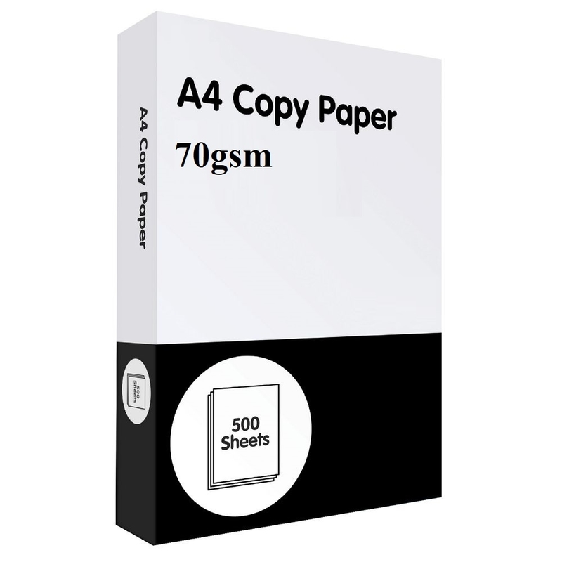 Generic Paper A4 70gsm Ream 500 Sheets White Jungle.lk