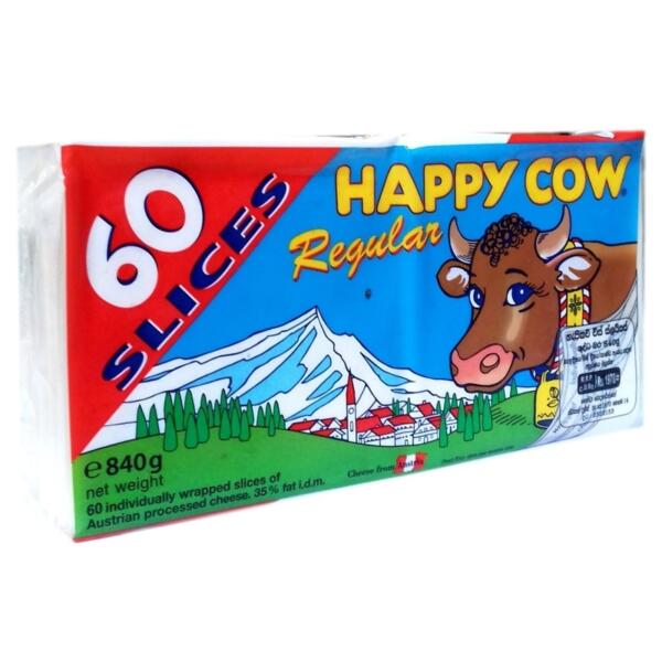 Happy Cow Slice Cheese 60 Slices - 840g