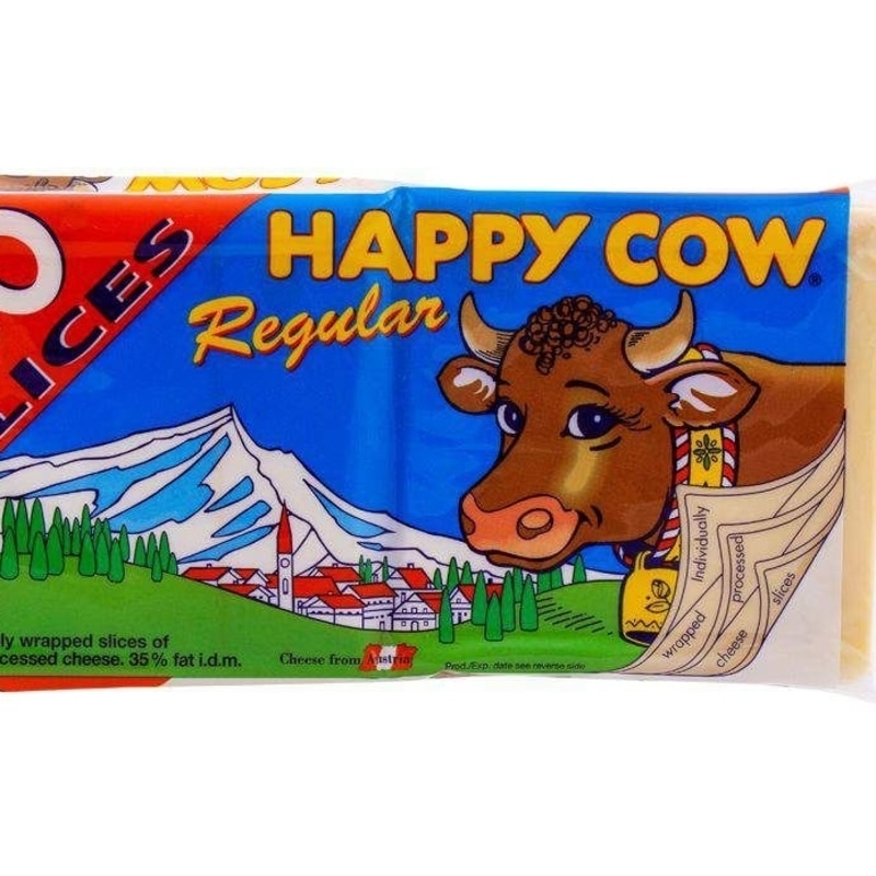 Happy Cow Slice Cheese 90 Slices - 1.2Kg