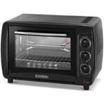 Black & Decker 35L 1500W Double Glass Toaster Electric Oven With Rotisserie TRO35RDG-B5