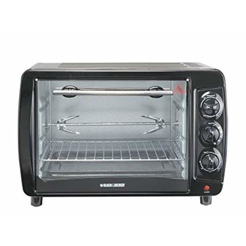 Black And Decker TRO35 220 Volt 35L Double Glass Multifunction Toaster Oven  with Rotisserie for Toasting/ Baking/ Broiling 220V-240V For Export  (NON-USA)