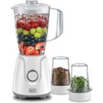 Black+Decker 400W Blender With Grinder Mill & Chopper Mill, White – BX4000-B5