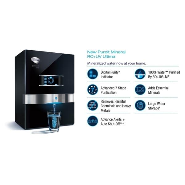 Unilever Pureit Ultima Eco Mineral RO+UV+MF Water Purifier