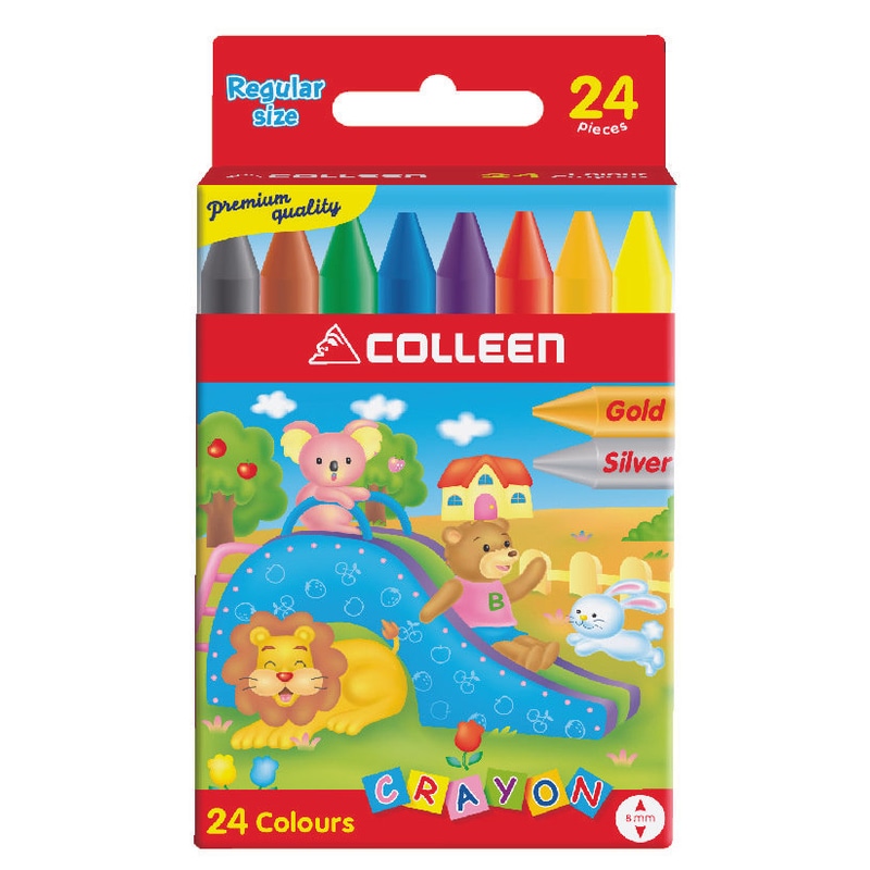 Colleen Crayons Regular Size- 24 Colour