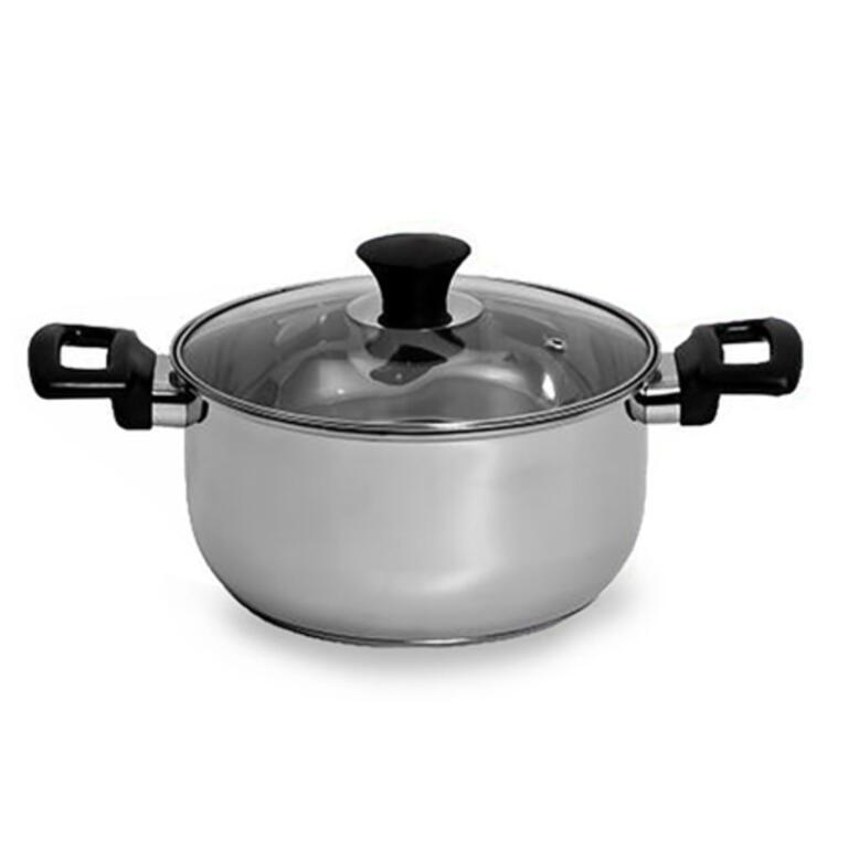 Innovex Stainless Casserole Pan For Induction Cooker With Glass Lid