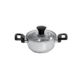 Innovex Stainless Casserole Pan With Glass Lid 16cm x 7.5cm – ICR001