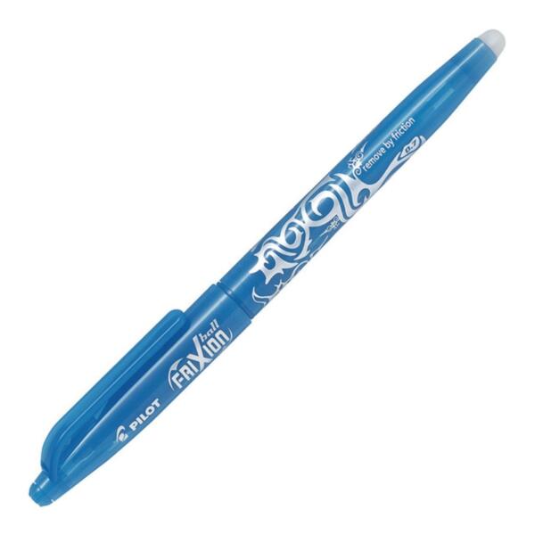 Pilot Frixion Roller Ball Erasable 0.7mm Fine Pen Light Blue - BL-FR7-LB