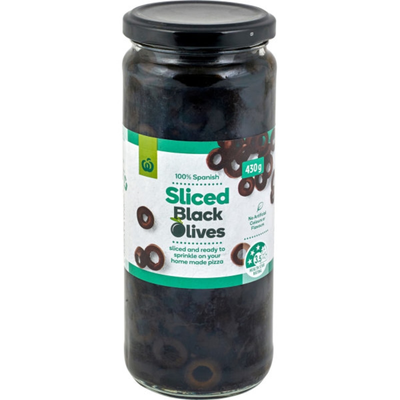 Woolworths Black Sliced Olives 430g Jungle.lk