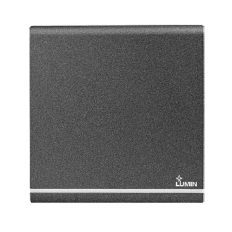 Dimo Lumin 1 Gang 1 Way Switch Black - L811L/H