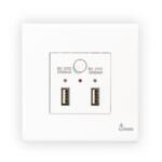 Dimo Lumin Double USB Charger- White – L9USB1+1