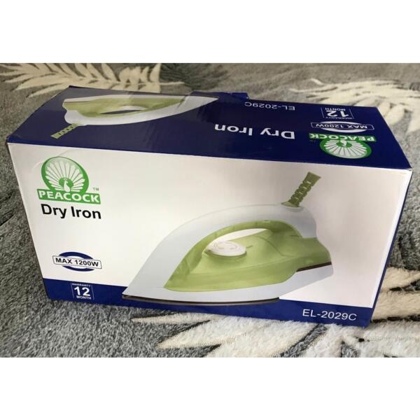 Peacock Non Stick Electric Dry Iron - EL2029C