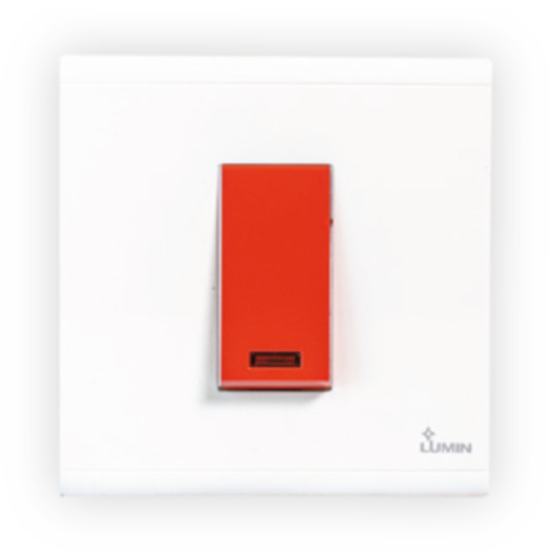 Dimo Lumin 20A Double Pole Switch with Indicator White L8MDN/20