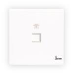 Dimo Lumin Single Telephone Socket With Shutter White – LT01S