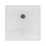 Orange Casablanca 2 Gang TV Co-Axial (75 Ohm) + Telephone Outlet (100-0450)