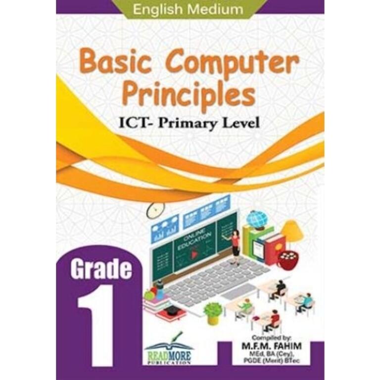 Basic Computer Principles ICT - Primary Level Grade 01 - Jungle.lk