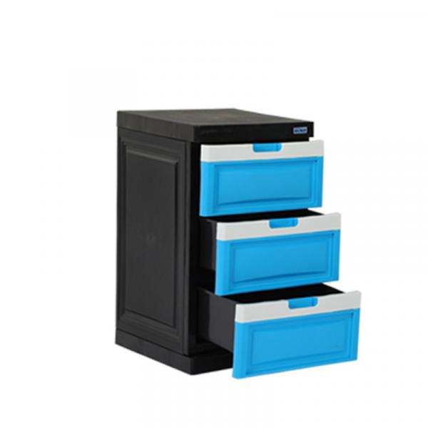 Daxer 3 Drawer Plastic Cupboard Pink - DDC 02C