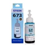 Epson Original Light Cyan Ink Bottle – 673LC