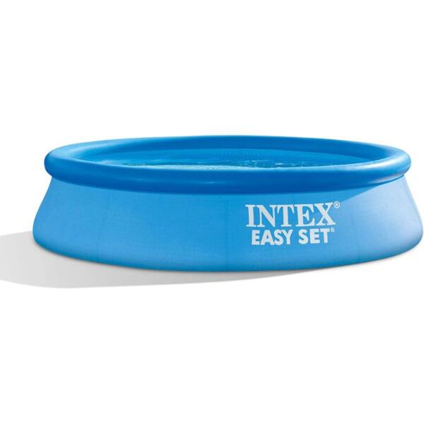 Intex 8Ft X 24 Inch Easy Set Inflatable Circular Above Ground Portable Outdoor Family Swimming Pool - 28106