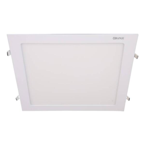 Orange LED Panel Light 24W Square Frame-Recessed Warm White 3000K With Driver Unit (720-1608)
