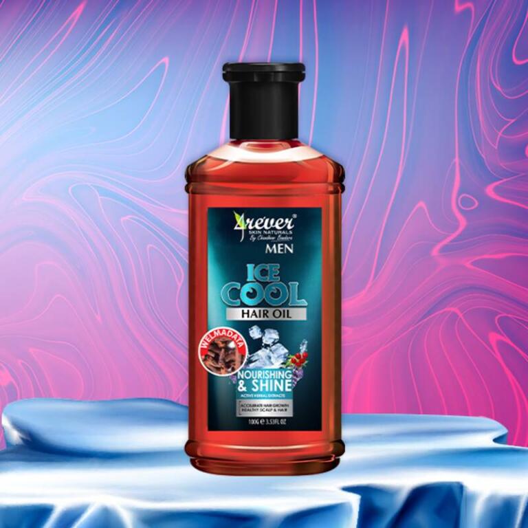 4Rever Men's Ice Cool Hair Oil Welmadata 100ml Jungle.lk
