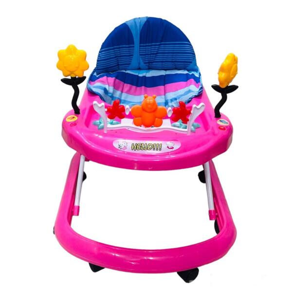 Daxer Multi Function Easy Folding Baby Walker With Music Pink - DBWL01