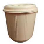 Daxer 9L Round Plastic Bucket Strong Drum With Handle & Lid Yellow – DBS09