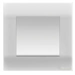 Orange Akoya White 16A 1 Gang 1 Way Switch (260-0110)