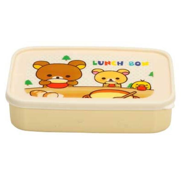 Daxer Plastic Rectangle Lunch Box Beige - DLB 02