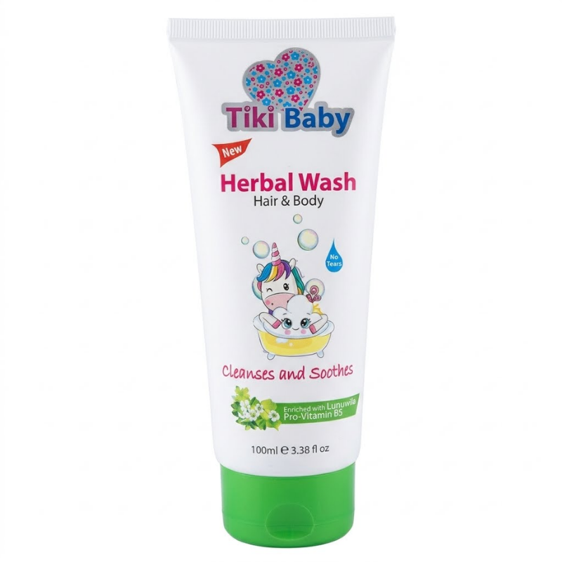 4Rever Tiki Baby Body and Hair Herbal Wash With Lunuwila 100ml