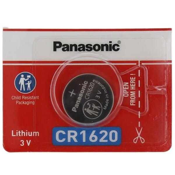 Panasonic Lithium Coin CR-1620 Battery 3V - CR-1620PT/1B