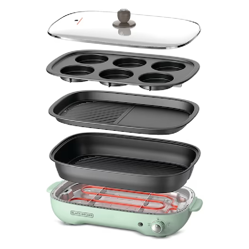 Black & Decker 1400W 4L Multi-Function Hot-Pot/Grill - GMF1400-B5