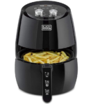 Black & Decker 1500W 4.5L Rapid Air Convection Manual Airfryer, Black – AF350-B5
