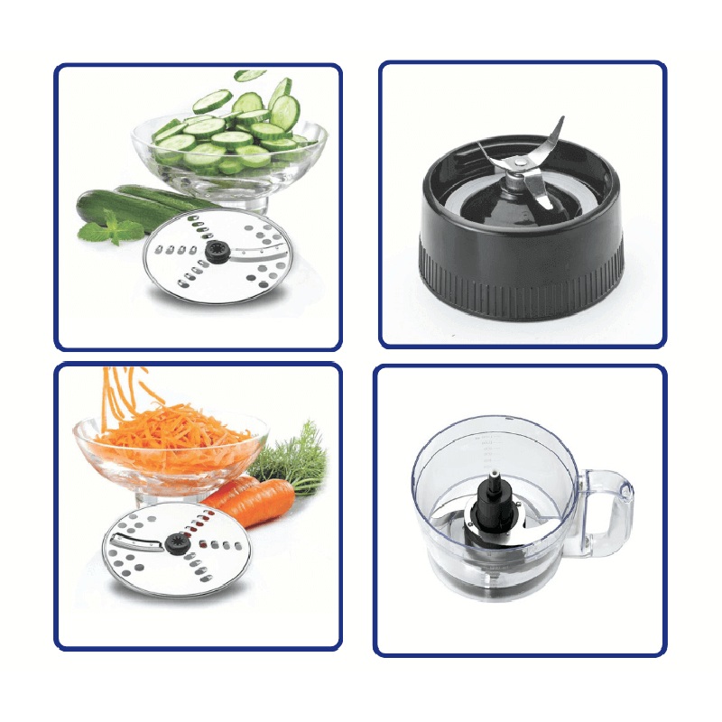 Black & Decker 400W FP Kitchen Robot Deluxe With Blender + Mincer + Grinder - KR43-B5