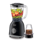 Black & Decker 400W 1.0L Blender With Grinder Mill Plus Extra Blender Jar – BX365PR-B5