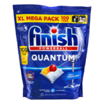 Finish Powerball Quantum Powerful Clean & Shine All in One Dishwasher Tablets Lemon – 100 Tabs XL Mega Pack