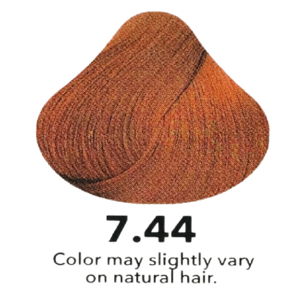 Evon Hair Color With Unique Keratin Complex 7.44 Intense Copper Medium Blond