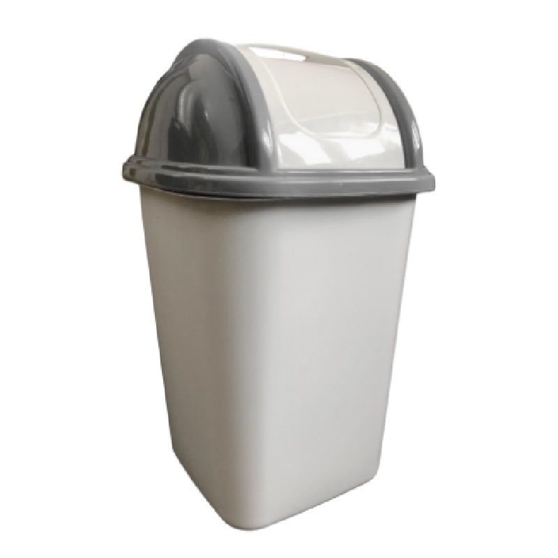 Daxer Swing Top Plastic Dust Bin White – DDB 002