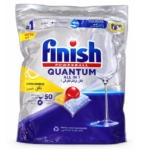 Finish Powerball Quantum Powerful All in One Dishwasher Tablets Lemon Sparkle – 50 Tabs